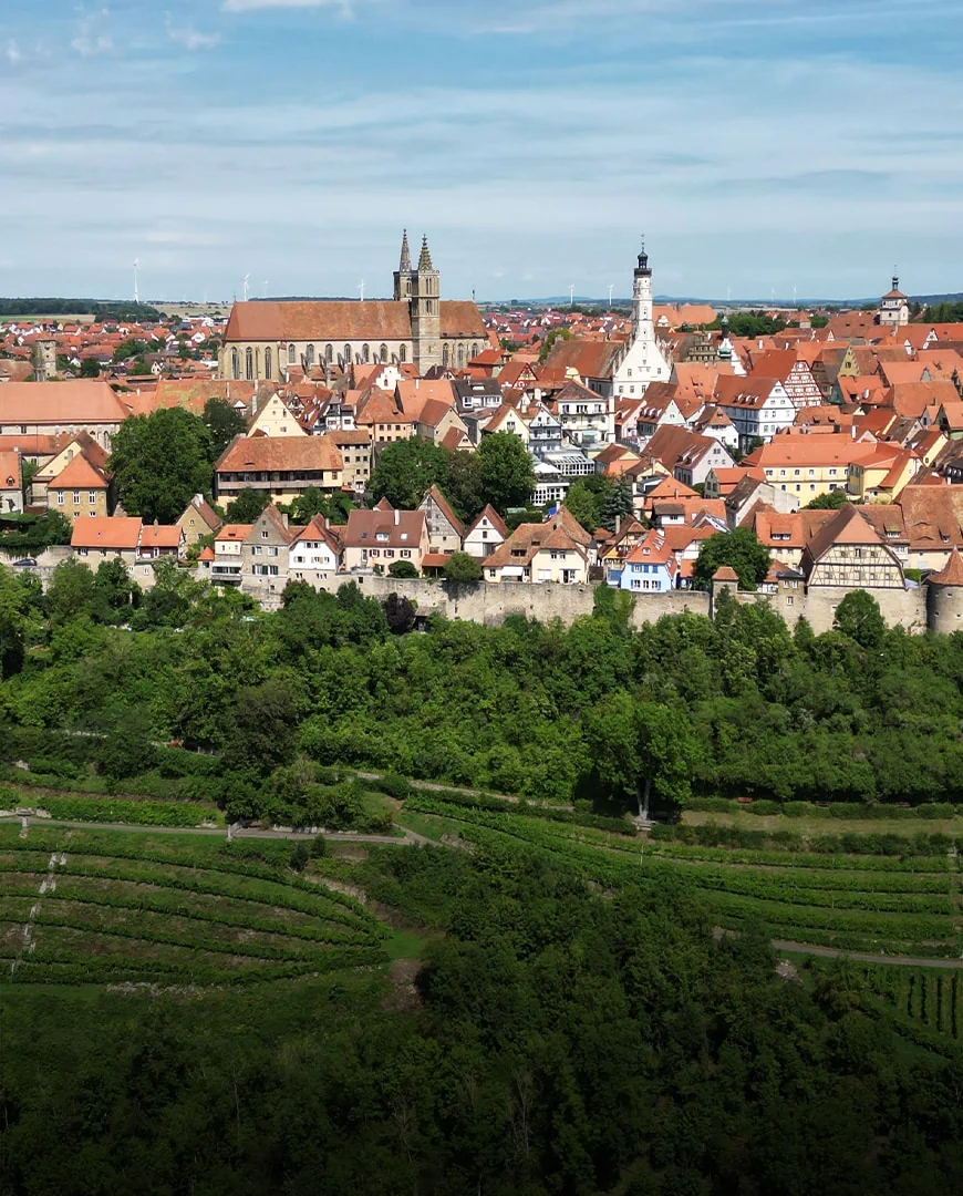 Rothenburg ob der Tauber Schönheit einer mittelalterlichen Stadt