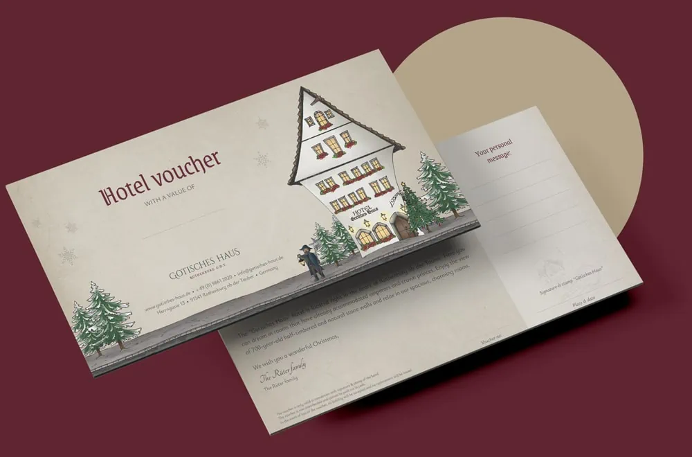 Hotel Voucher Gotisches Haus Christmas